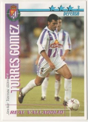 Cromo E00188: Fichas de la Liga 2003, Torres Gómez: Real Valladolid. Defensa