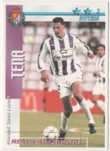 Cromo E00189: Fichas de la Liga 2003, Tena: Real Valladolid. Defensa