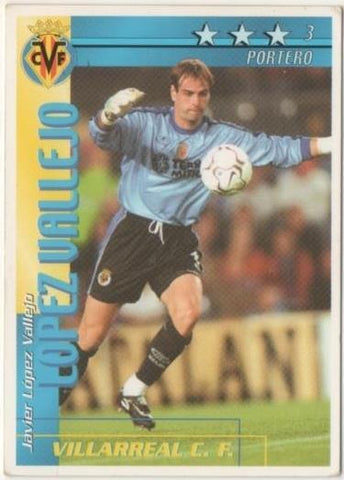 Cromo E00195: Fichas de la Liga 2003, López Vallejo: Villareal F.C. Portero
