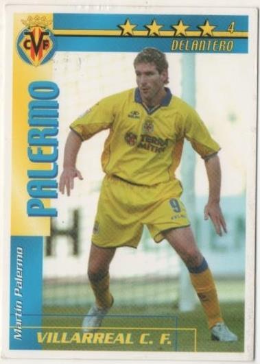 Cromo E00196: Fichas de la Liga 2003, Palermo: Vilarreal C.F. Delantero