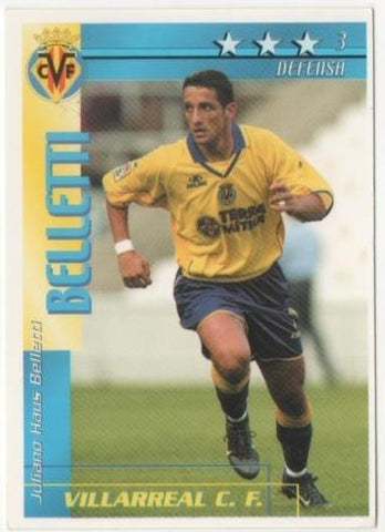 Cromo E00197: Fichas de la Liga 2003, Belletti: Villareal F. C. Defensa