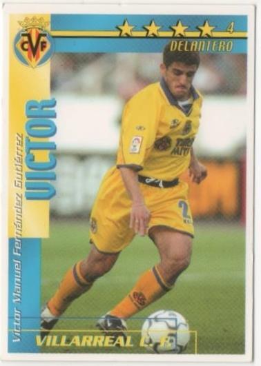 Cromo E00210: Fichas de la Liga 2003, Victor: Vilarreal F.C. Delantero