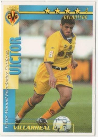 Cromo E00210: Fichas de la Liga 2003, Victor: Vilarreal F.C. Delantero