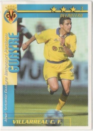 Cromo E00207: Fichas de la Liga 2003, Guayre: Vilarreal F.C. Delantero