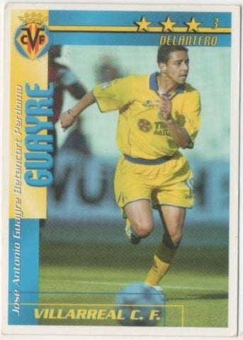 Cromo E00206: Fichas de la Liga 2003, Guayre: Vilarreal F.C. Delantero