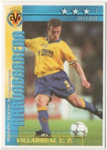 Cromo E00202: Fichas de la Liga 2003, Arruabrrena: Vilarreal F.C. Defensa