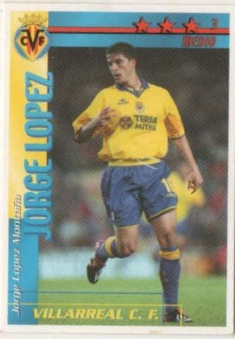 Cromo E00204: Fichas de la Liga 2003, Jorge López: Vilarreal F.C. Medio