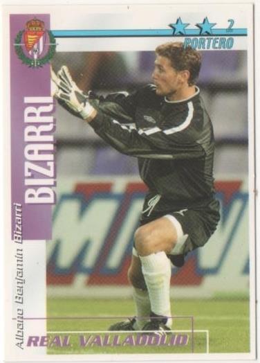 Cromo E00177: Fichas de la Liga 2003, Bizarri: Real Valladolid. Portero