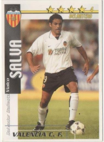 Cromo E00158: Fichas de la Liga 2003, Salva: Valencia F.C. Delantero