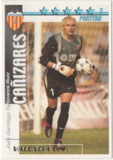 Cromo E00157: Fichas de la Liga 2003, Cañizares: Valencia F.C. Portero