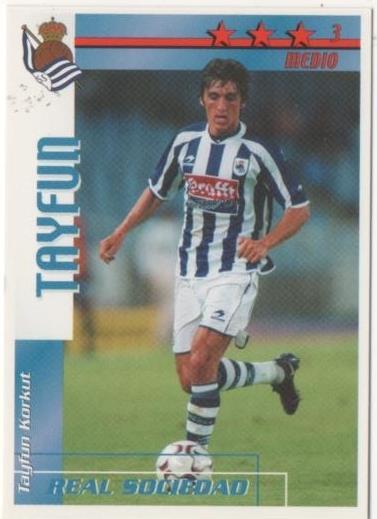 Cromo E00146: Fichas de la Liga 2003, Tayfun: Real Sociedad. Medio
