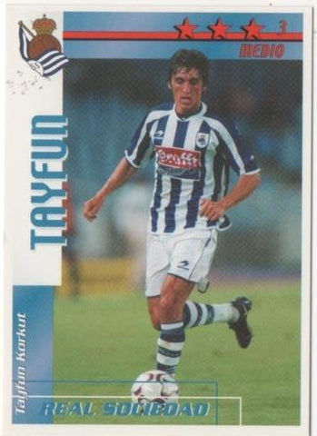 Cromo E00146: Fichas de la Liga 2003, Tayfun: Real Sociedad. Medio