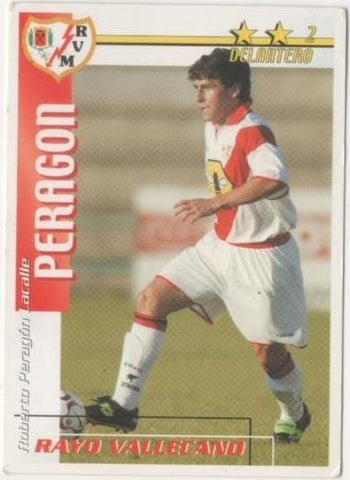 Cromo E00174: Fichas de la Liga 2003, Peragón: Rayo Vallecano. Delantero