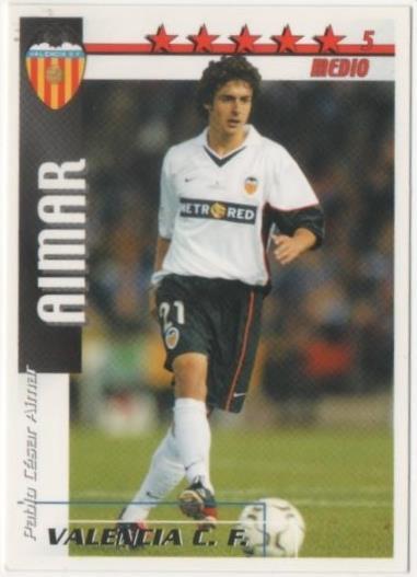 Cromo E00173: Fichas de la Liga 2003, Aimar: Valencia F.C. Medio