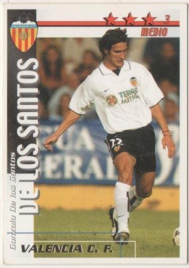 Cromo E00172: Fichas de la Liga 2003, De los Santos: Valencia F.C. Medio