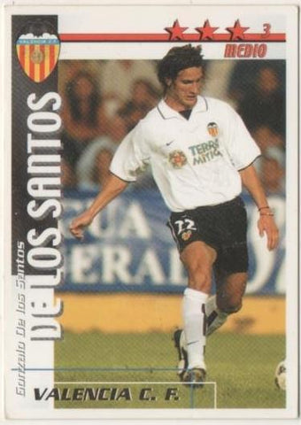 Cromo E00172: Fichas de la Liga 2003, De los Santos: Valencia F.C. Medio