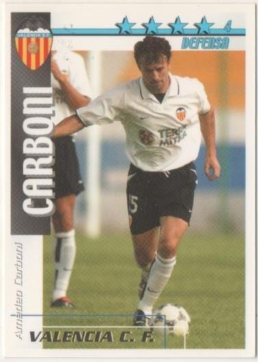 Cromo E00164: Fichas de la Liga 2003, Carboni; Sevilla F.C. Defensa