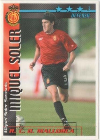 Cromo E00264: Fichas de la Liga 2003, Miguel Soler: R.C.D. Mallorca. Defensa