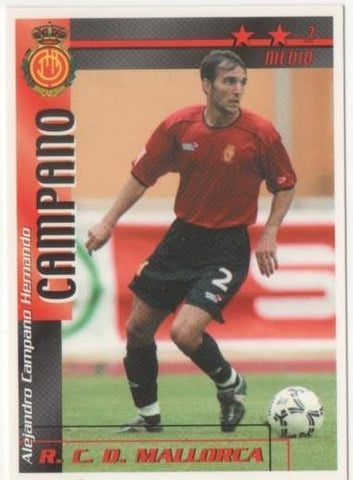 Cromo E00261: Fichas de la Liga 2003, Campano: R.C. D. Mallorca. Medio