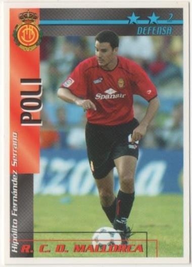 Cromo E00259: Fichas de la Liga 2003, Poli: R.C.D. Mallorca. Defensa