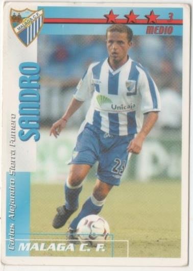 Cromo E00255: Fichas de la Liga 2003, Sandro: Malaga C.F. Medio