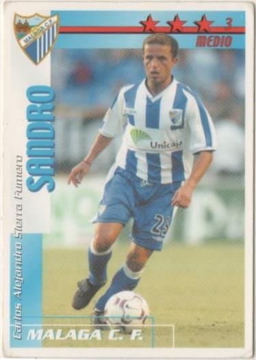 Cromo E00252: Fichas de la Liga 2003, Sandro: Malaga C.F. Medio