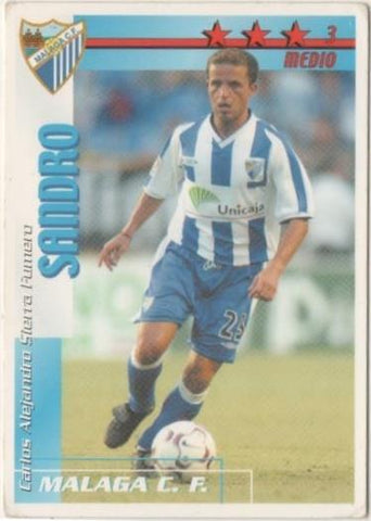 Cromo E00252: Fichas de la Liga 2003, Sandro: Malaga C.F. Medio