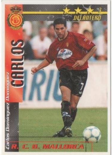 Cromo E00269: Fichas de la Liga 2003, Carlos: R.C.D. Mallorca. Delantero