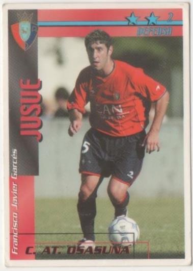 Cromo E00278: Fichas de la Liga 2003, Jusue: C.AT. Osasuna. Defensa
