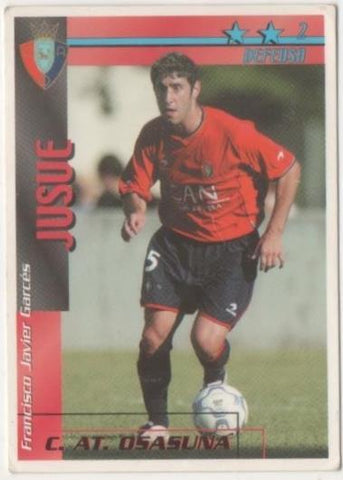 Cromo E00278: Fichas de la Liga 2003, Jusue: C.AT. Osasuna. Defensa