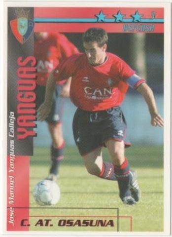 Cromo E00277: Fichas de la Liga 2003, Yanguas: C.AT. Osasuna. Defensa