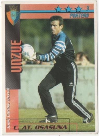 Cromo E00273: Fichas de la Liga 2003, Unzue: C.AT. Osasuna. Portero