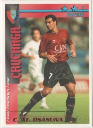Cromo E00276: Fichas de la Liga 2003, Cruchaga: C.AT. Osasuna. Defensa