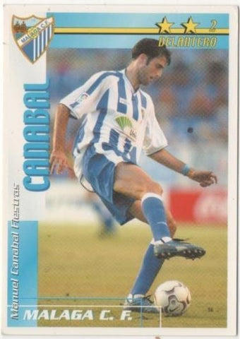Cromo E00250: Fichas de la Liga 2003, Canabal: Malaga C.F. Delantero