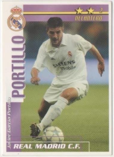Cromo E00230: Fichas de la Liga 2003, Portillo: Real Madrid. Delantero