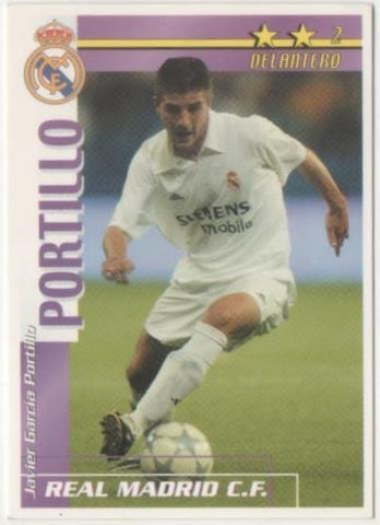Cromo E00230: Fichas de la Liga 2003, Portillo: Real Madrid. Delantero