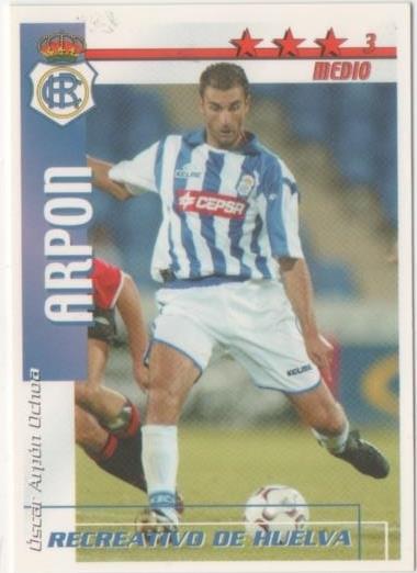 Cromo E00223: Fichas de la Liga 2003, Arpón: Recreativo de Huelva. Medio