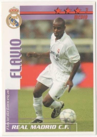 Cromo E00241: Fichas de la Liga 2003, Flavio: Real Madrid. Medio