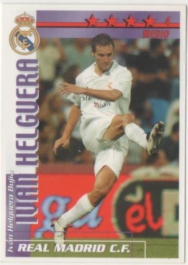 Cromo E00238: Fichas de la Liga 2003, Iván Helguera: Real Madrid. Medio