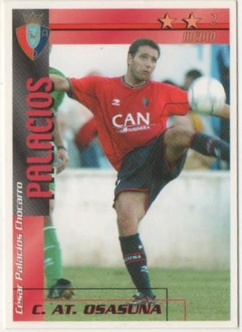 Cromo E00284: Fichas de la Liga 2003, Palacios: C.AT. Osasuna. Medio