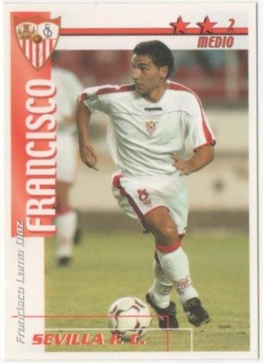 Cromo E00141: Fichas de la Liga 2003, Francisco: Sevilla F.C. Medio