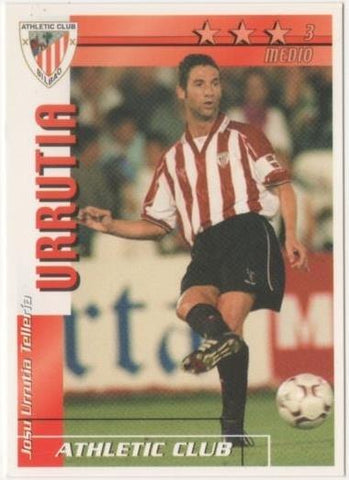 Cromo E00045: Fichas de la Liga 2003, Urrutia: Atletic Club Bilbao. Medio