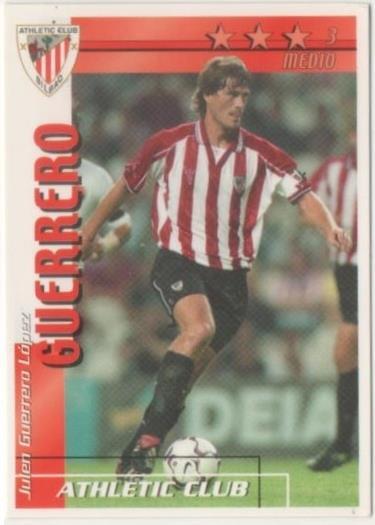 Cromo E00046: Fichas de la Liga 2003, Guerrero: Atletic Club Bilbao. Medio