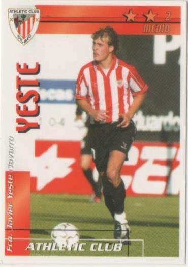 Cromo E00047: Fichas de la Liga 2003, YestE Atletic Club Bilbao. Medio