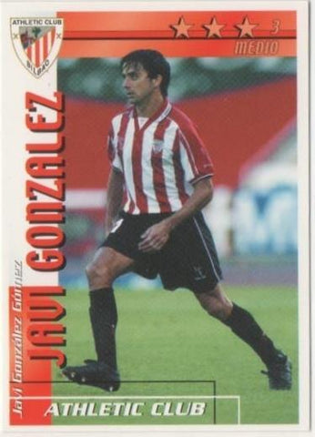 Cromo E00048: Fichas de la Liga 2003, Javi Gonzalez: Atletic Club Bilbao. Medio