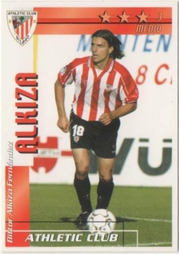 Cromo E00050: Fichas de la Liga 2003, Alkiza: Atletic Club Bilbao. Medio