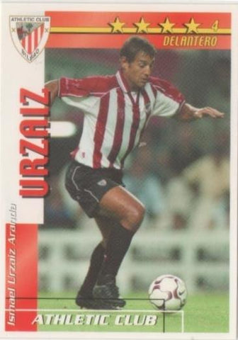 Cromo E00054: Fichas de la Liga 2003, Uraiz: Atletic Club Bilbao. Delantero