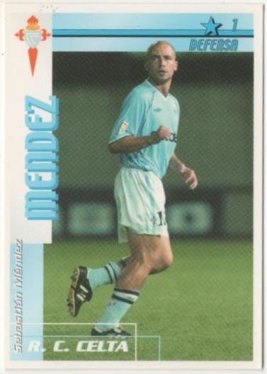 Cromo E00067: Fichas de la Liga 2003, Mendez: R. C. Celta. Defensa