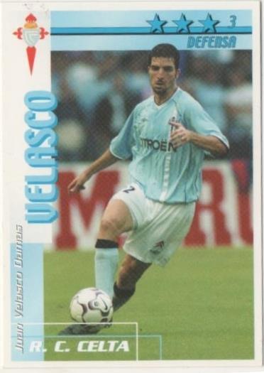 Cromo E00064: Fichas de la Liga 2003, Velasco: R.C. Celta. Defensa