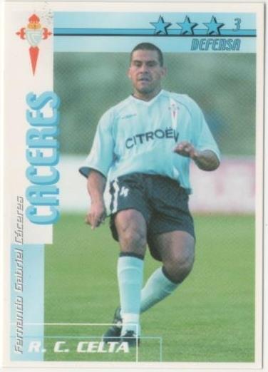 Cromo E00062: Fichas de la Liga 2003, Caceres: R. C. Celta. Defensa